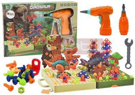 Klocki konstrukcyjne do skręcania z wiertarką Dino