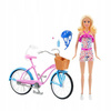 Lalka Barbie z rowerem HBY28