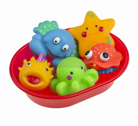 Morskie zwierzątka w wanience 5szt