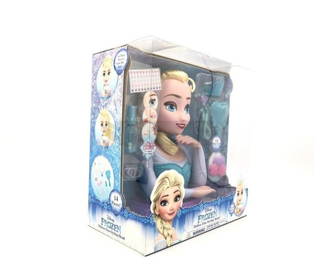 Frozen Kraina Lodu Deluxe głowa do stylizacji Elsa