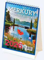 Kalendarz 2026 biurowy Merkury