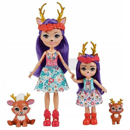 Lalka Enchantimals 2 siostry Danessa Deer HCF80