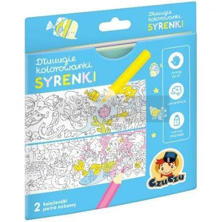 Dłuuugie kolorowanki Syrenki
