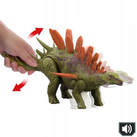 JURASSIC WORLD CHAOS THEORY Dziki ryk, Kentrosaurus, z dźwiękiem JCL65