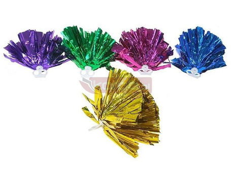 Pompony cheerleaderki błyszczące MIX
