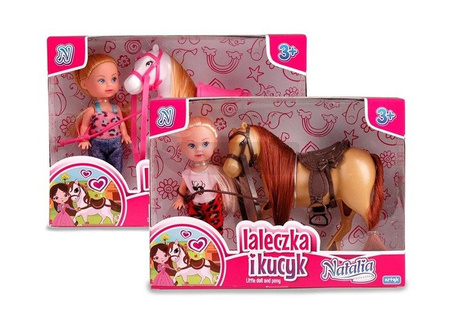 Lalka Natalia z konikiem