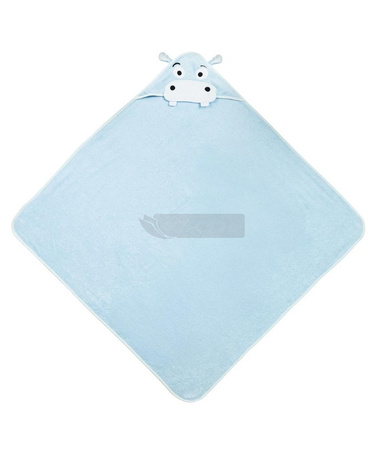 Okrycie kąpielowe Hipopotam blue 100x100cm