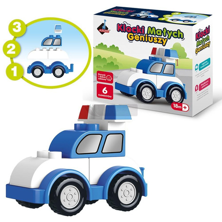 Klocki małych geniuszy Autko 6el