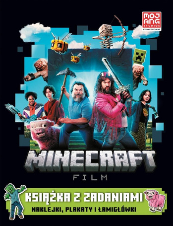 Minecraft. Film. Naklejki, plakaty i łamigłówki