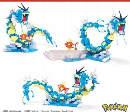 MEGA CONSTRUX KLOCKI 411 el POKEMON MAGIKARP EWOLUCJA HNT95