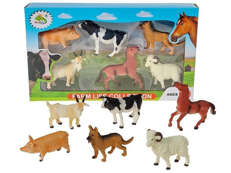Zestaw 6 zwierząt gospodarskich 12cm