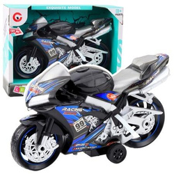 Motor wyścigowy czarno niebieski