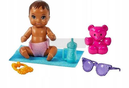 Lalka Barbie Skipper z wózkiem i bobasem HHB68
