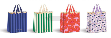 Torebka prezentowa średnia Gold Shape mix