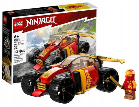 LEGO NINJAGO 71780 SAMOCHÓD WYŚCIGOWY NINJA KAIA EVO zestaw klocków +6 lat