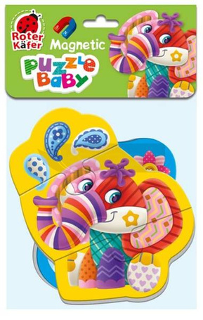 Miękkie magnetyczne puzzle Słoń i Krokodyl