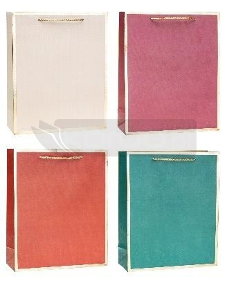 Torebka ozdobna 31x42x12cm hot-stamp mix ROZETTE