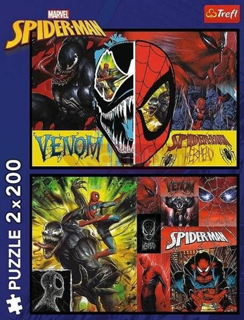 Puzzle 2x200 Dzień i noc Spidermana TREFL