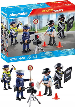 PLAYMOBIL ACT!ON HEROES 71730 FIGURKI POLICJANTÓW zestaw dla dzieci +4 lata