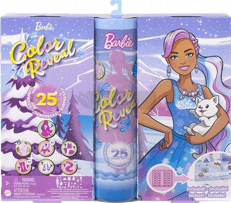 Lalka Barbie Kalendarz adwentowy Color Reveal 2022 HJD60