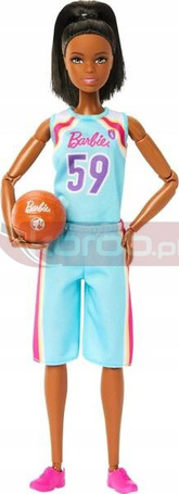 LALKA BARBIE MADE TO MOVE sportowiec KOSZYKARKA HKT74