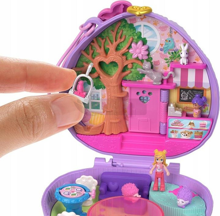 LALKA POLLY POCKET KAWIARENKA JEŻYKA zestaw do zabawy HRD37