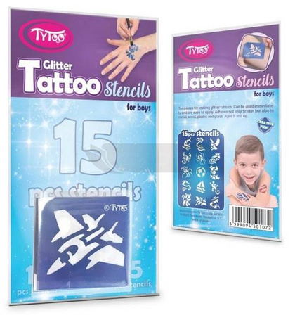 Tytoo. Szablony tatuaży - odważny 15szt