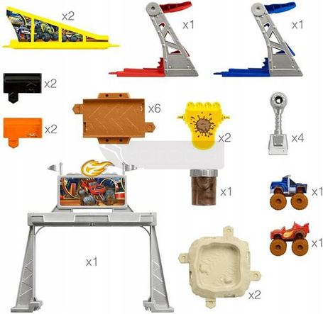 Fisher Price Blaze zestaw Wyścig w błocie GVG53