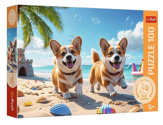 Puzzle 100 Corgi Rodzina Treflików TREFL