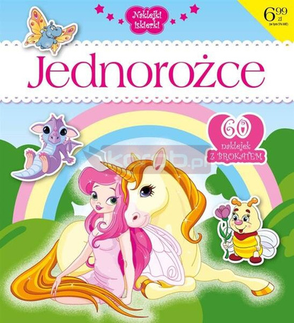 Naklejki iskierki z brokatem. Jednorożce