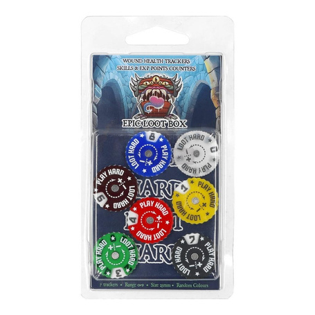 Trackers Counters Range 0-9 25mm Random Colours