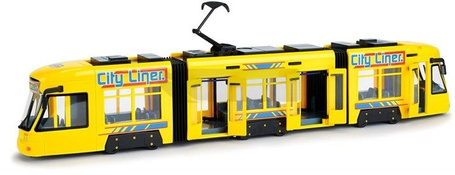 City Line tramwaj 46 cm, żółty