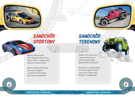 Odjazdowe pojazdy. Wierszyki dla dzieci TW GREG