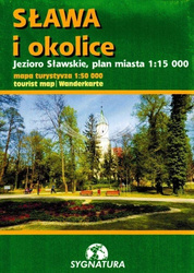 Mapa - Sława i okolice 1:15 000