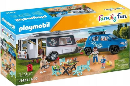 PLAYMOBIL 71423 SAMOCHÓD Z PRZYCZEPĄ KEMPINGOWĄ