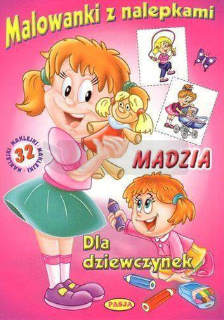 Malowanki z nalepkami - Madzia