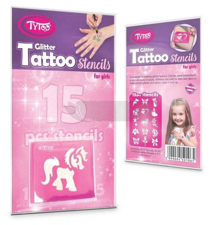 Tytoo. Szablony tatuaży - rozmażona 15szt