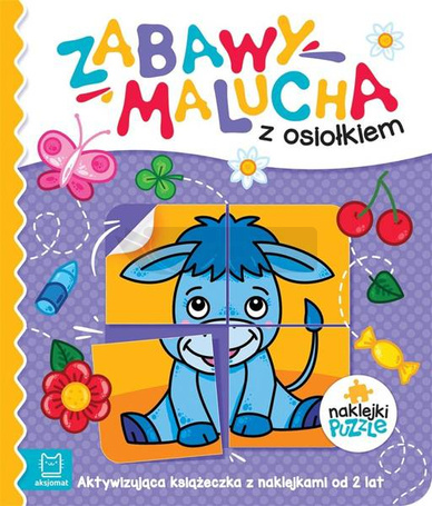 Zabawy malucha z osiołkiem Aktywizująca książeczka