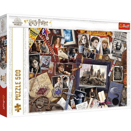 Puzzle 500 elementów Pamiątki z Hogwartu Harry Potter