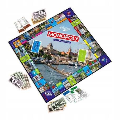 GRA PLANSZOWA MONOPOLY MIASTO SZCZECIN gra dla całej rodziny 05552