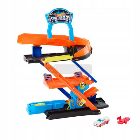 HOT WHEELS CITY ZESTAW KASKADERSKI GARAŻ Mega transformacja + autko JHL94