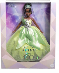 DISNEY LALKA KSIĘŻNICZKA TIANA w pięknej sukni, lalka kolekcjonerska deluxe HLX61