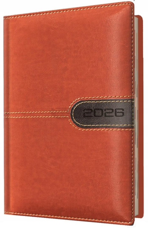 Kalendarz 2026 A6 tygodniowy brązowy