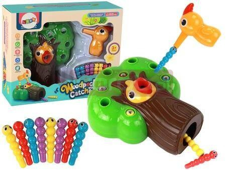 Gra zręcznościowa magnetyczna Złap robaczka