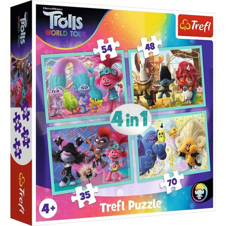 Puzzle 4w1 Trasa koncertowa Trolli