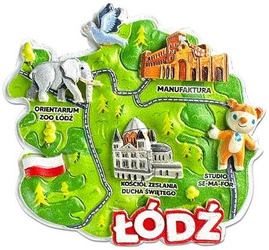 Magnes I love Poland Łósż ILP-MAG-C-LOD-32