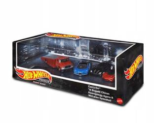HOT WHEELS DIORAMA zestaw 4 autek HCR54
