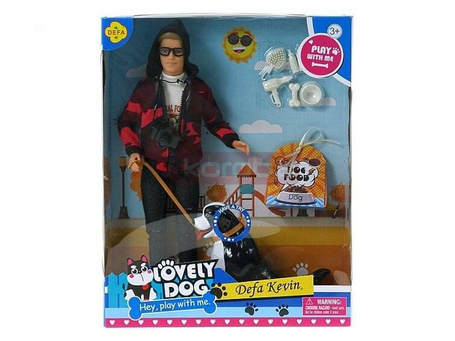 Lalka Kevin z z psem szczekającym