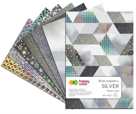 Blok A4/10K Silver 150g-230g HAPPY COLOR