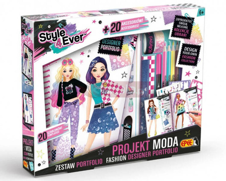 Zestaw kreatywny Projekt Moda Portfolio